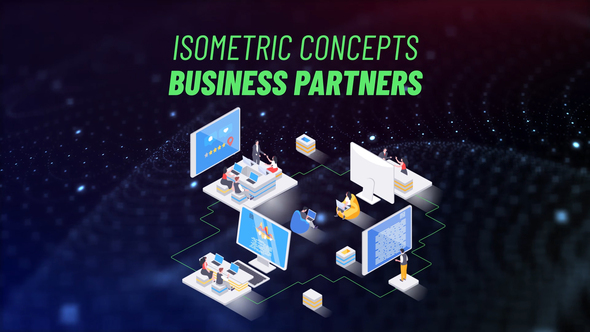 Business Partners - Isometric Concept