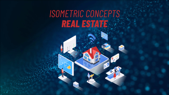Real Estate - Isometric Concept