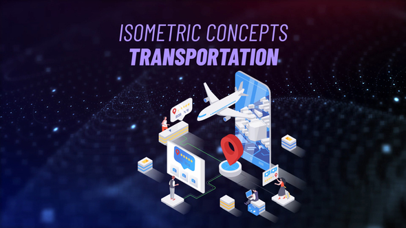 Transportation - Isometric Concept