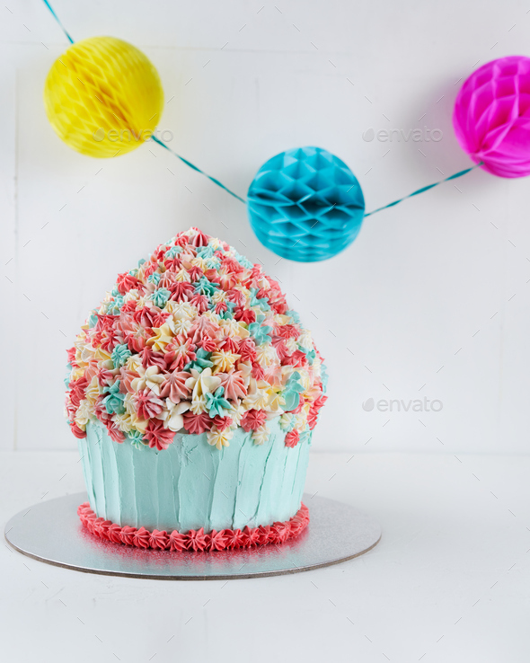 Giant Birthday Cupcake