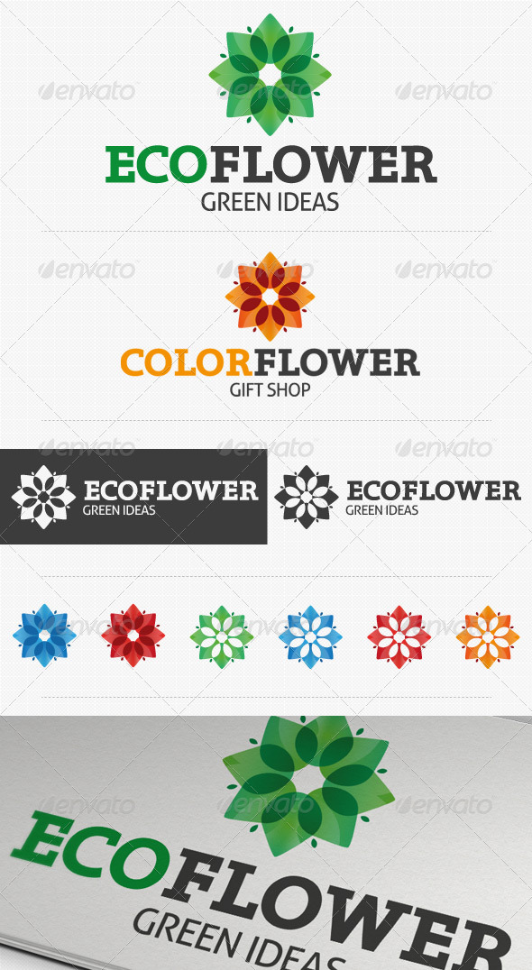 Eco Flower Logo - Nature Logo Templates