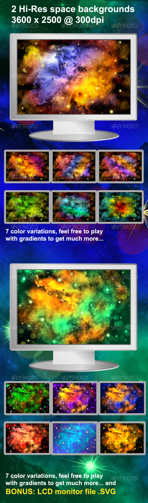 Hi-Res Space Backgrounds - Tech / Futuristic Backgrounds