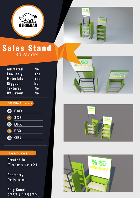 Sales Stand - 3Docean 31704352