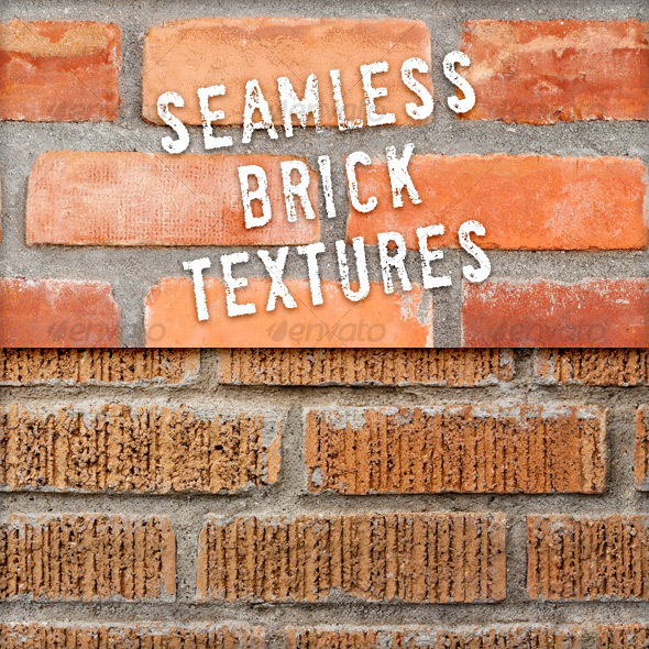 2 Seamless Brick Textures - Stone Textures