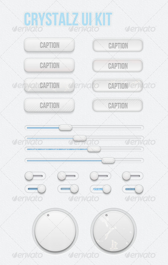 Crytalz - Simple Retina Ui Kit - User Interfaces Web Elements