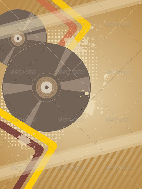 Background with Music Plate - Backgrounds Decorative