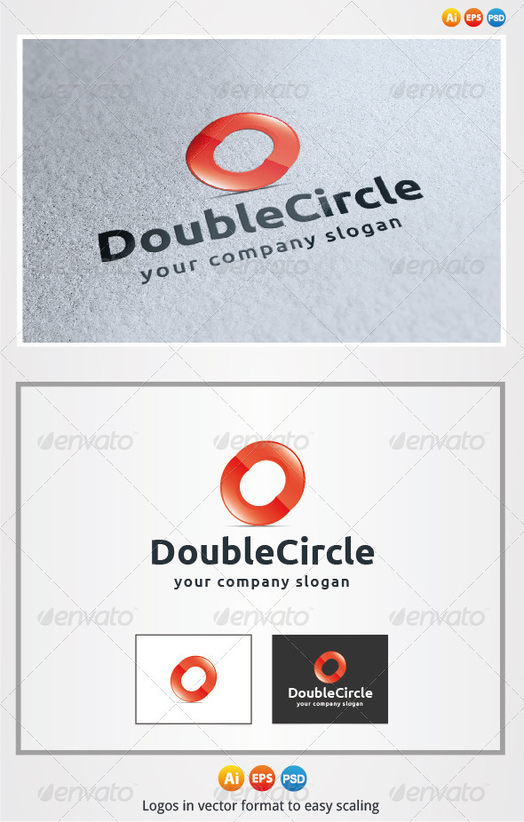 Double Circle - 3d Abstract