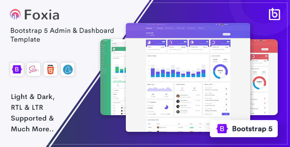 Special Foxia - Admin & Dashboard Template