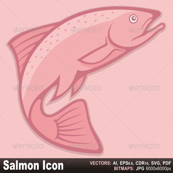 Salmon icon - Animals Characters