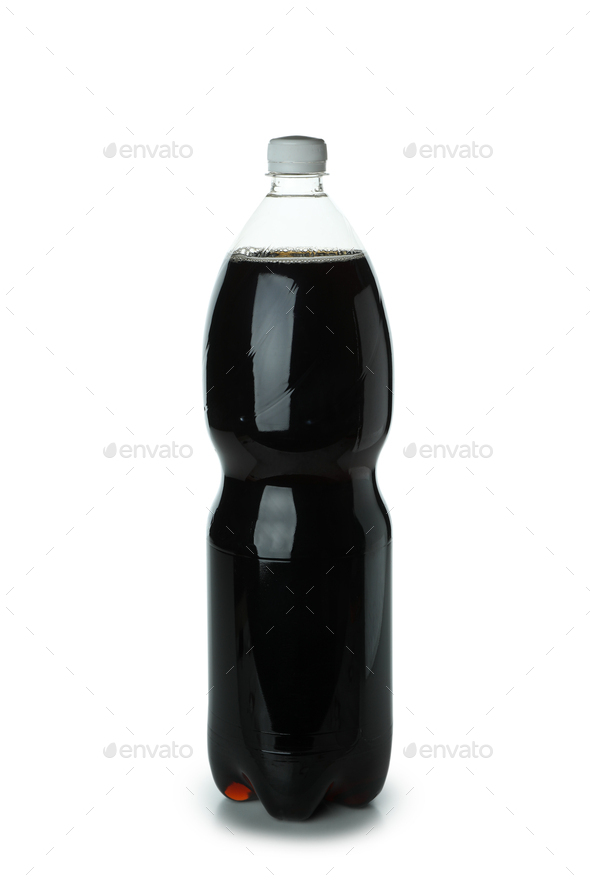 Blank plastic bottle of soda isolated on white background Stock Photo ...