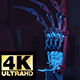 Robot Hand Spinning With Red And Blue Light - VideoHive Item for Sale