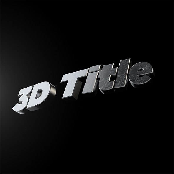3D Title - 3Docean 31714139