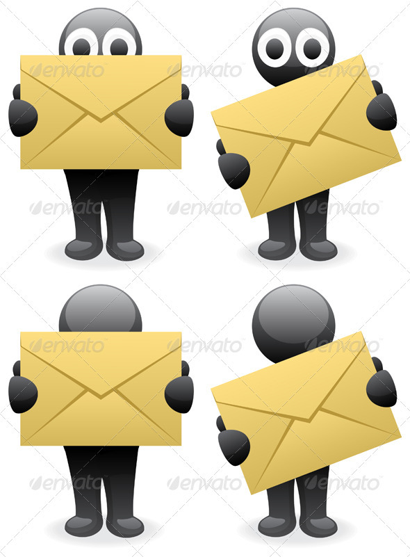 Inky’s Letter - Characters Vectors