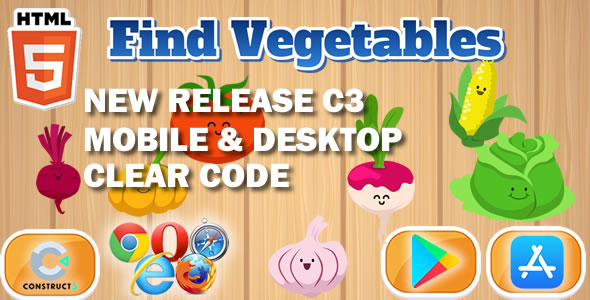 Find Vegetables Educational - CodeCanyon 21672185
