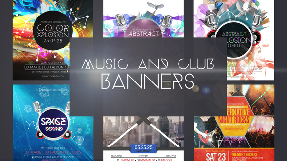MusicClub Event Banner - VideoHive 31733631