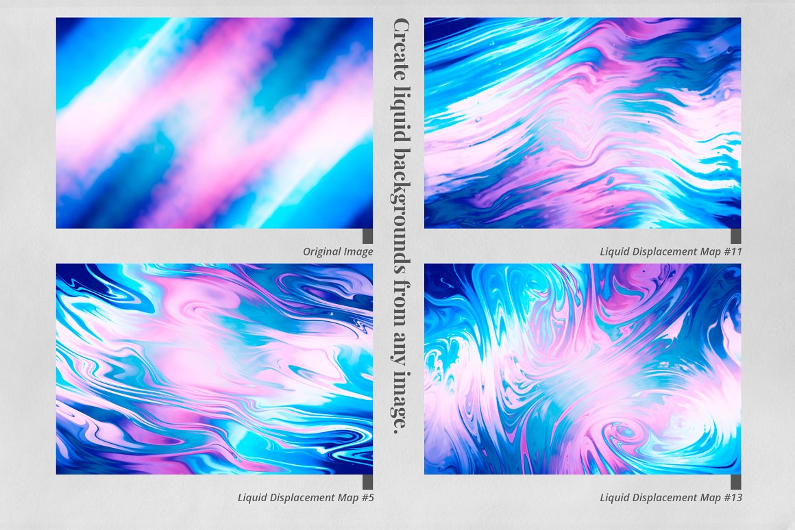 Liquid Distort Displacement Maps +, Add-ons | GraphicRiver
