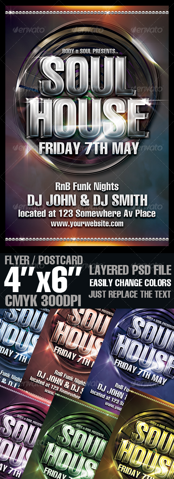 Modern Event Flyer Template - Clubs & Parties Events