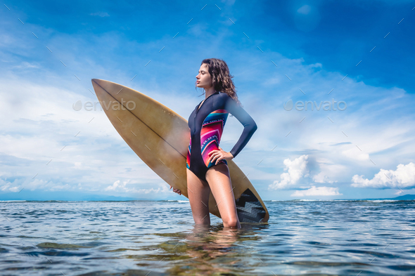 surf board standing