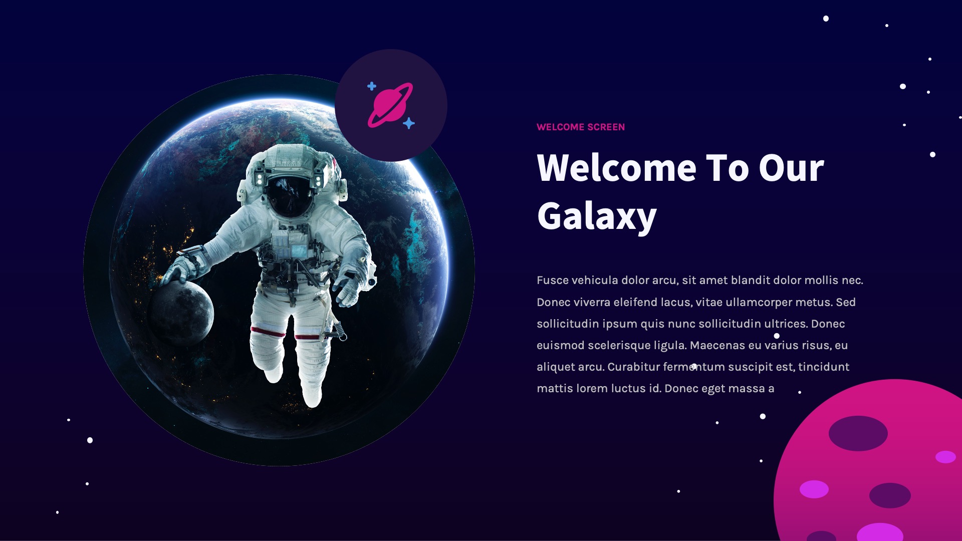 Spacy - Astronomy & Space Theme Powerpoint Template, Presentation Templates