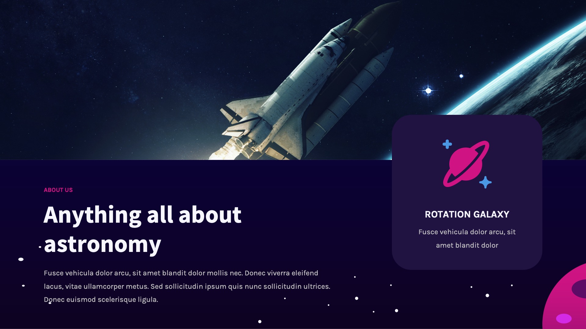 Spacy - Astronomy & Space Theme Powerpoint Template, Presentation Templates