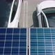 Electric Car at Parking Lot with Charging Station Under Solar Panel Batteries - VideoHive Item for Sale