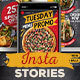 Fun Blackboard Food Menu Instagram Stories - VideoHive Item for Sale