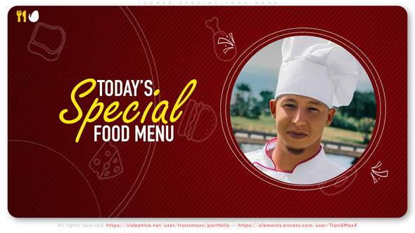 Todays Special Food - VideoHive 31751072