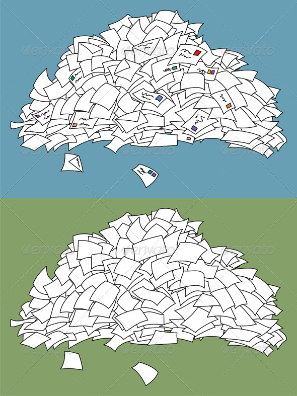 Letter Pile - Man-made Objects Objects