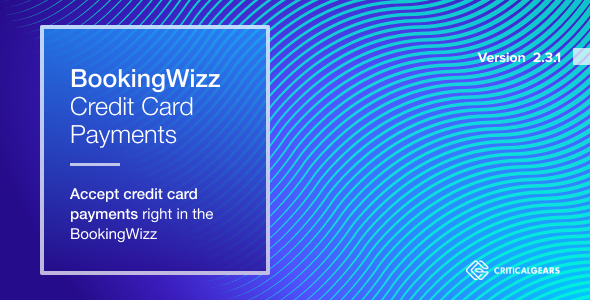BookingWizz Credit Card - CodeCanyon 2424321