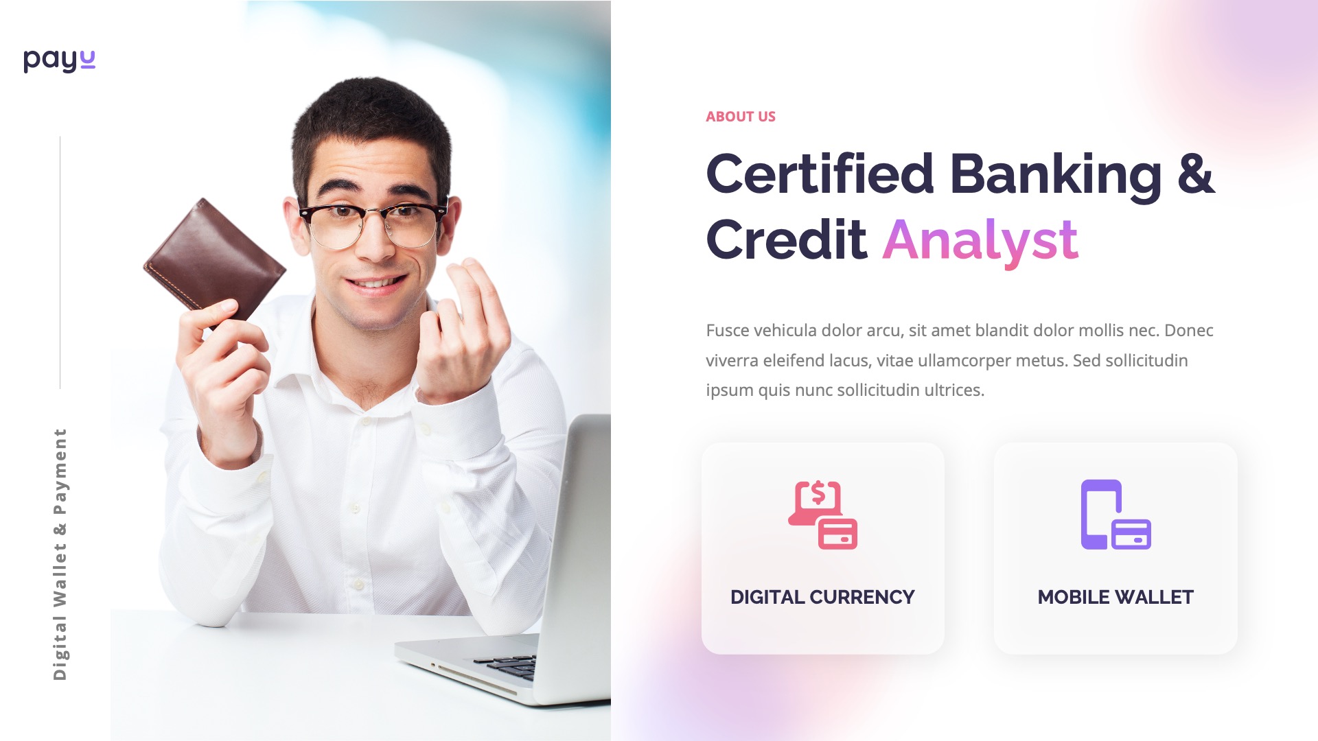 PAYU - Digital Wallet & Payment Powerpoint Template, Presentation Templates