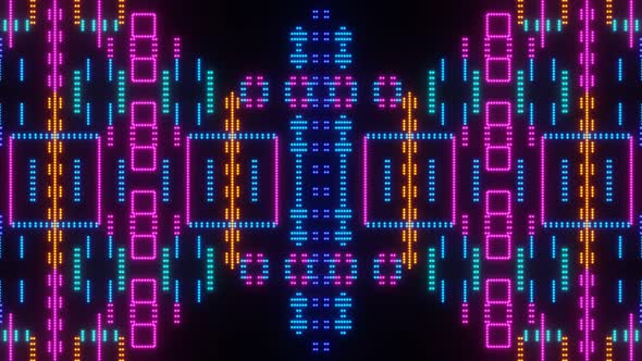 Abstract Animation Of Vj Loop Pixels 02
