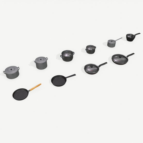 Kitchen Pots and - 3Docean 31775395