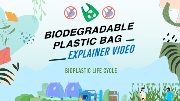 BiodegradablecompostableBag Video Explainer - VideoHive 31730069
