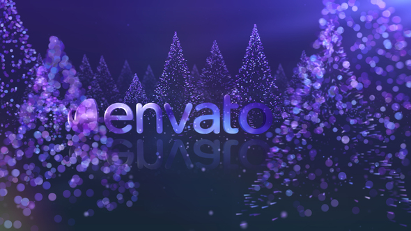 Particle Purple Tree - VideoHive 31776739