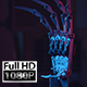 Robot Hand Spinning With Red And Blue Light - VideoHive Item for Sale
