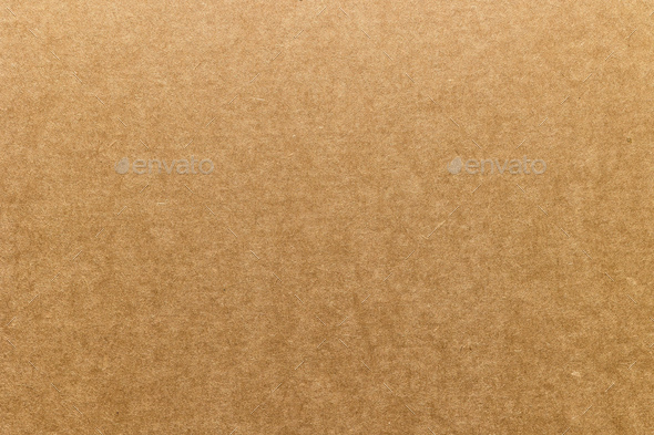 Cardboard grunge recycled craft paper texture with fiber and grain