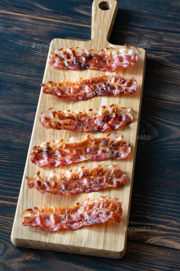 Fried bacon strips Stock Photo by Alex9500 PhotoDune