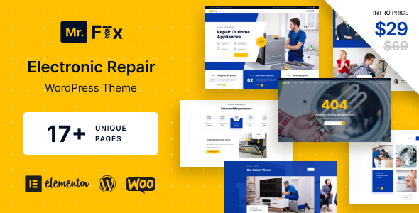 MrFix - Appliances Repair Services WordPress Theme