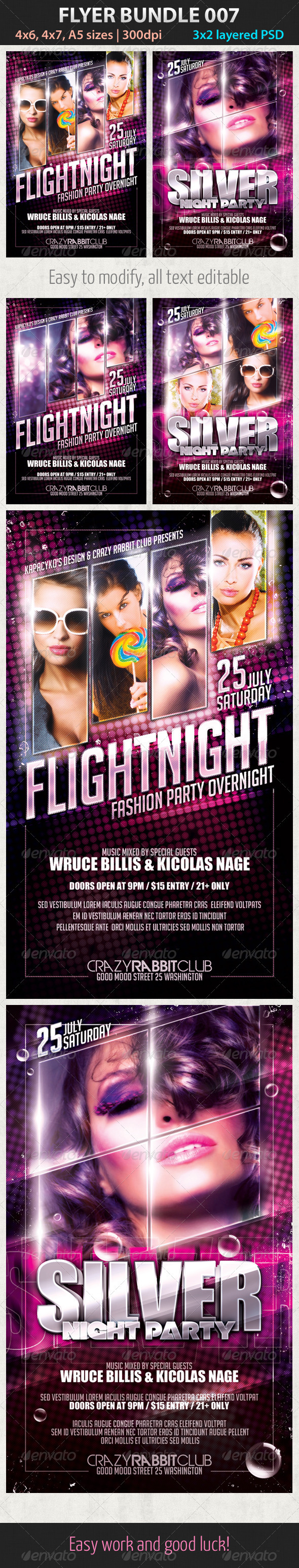 Flyer Bundle 007 - Clubs & Parties Events