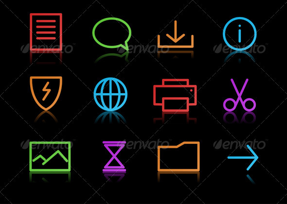 Icon set - Technology Conceptual