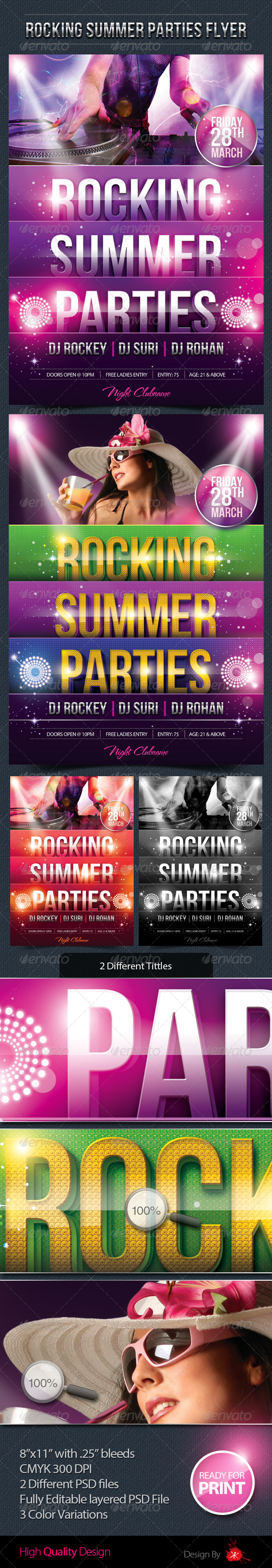 Summer Party Flyer - Print Templates