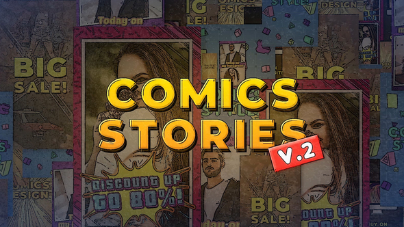 Comics Instagram Stories v.2 - Premiere Pro