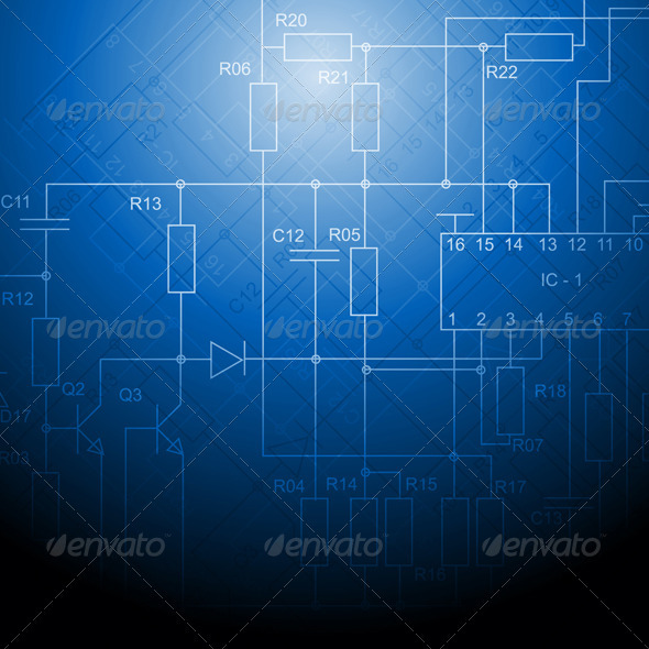 Electrical scheme backdrop - Technology Conceptual