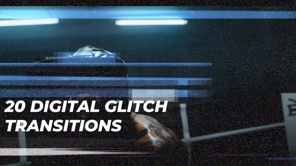 Digital Glitch Transitions - VideoHive 31802776