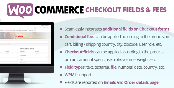 WooCommerce Checkout FieldsFees - CodeCanyon 20668577