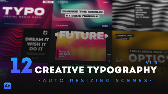 12 Creative Typography - VideoHive 31809887