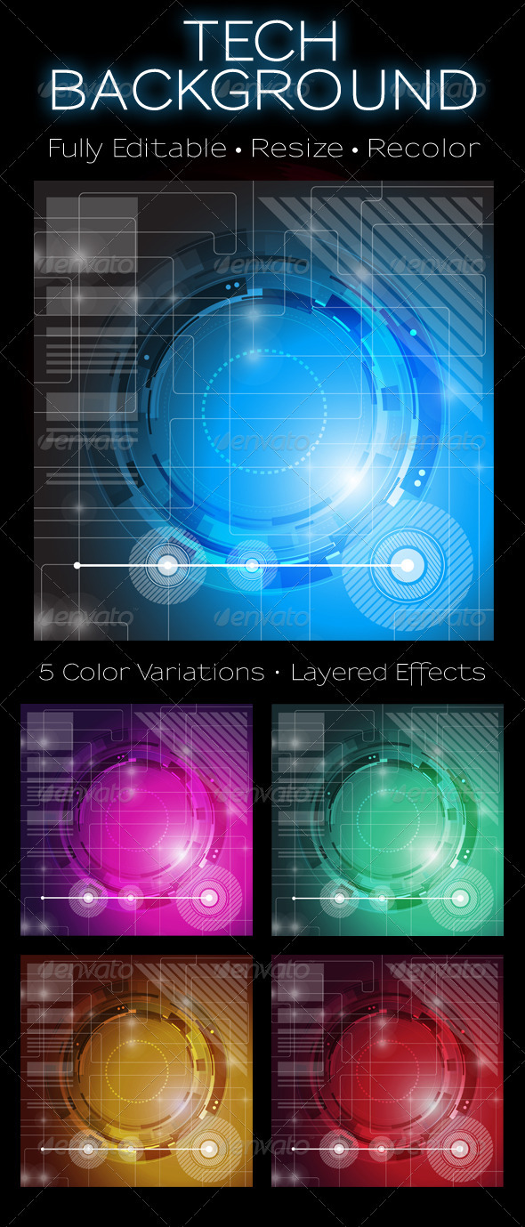 Tech Background - Backgrounds Graphics