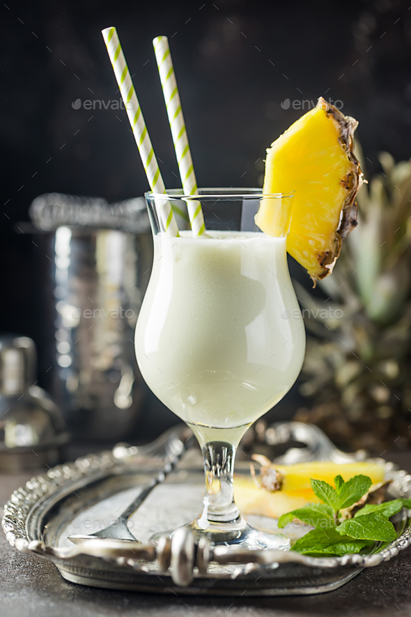 Frozen Pina Colada Cocktail Stock Photo by ipolly80 | PhotoDune