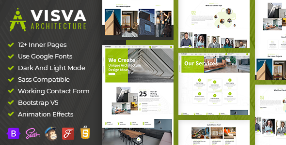 Visva - Architect & Interior Design Bootstrap 5 Template