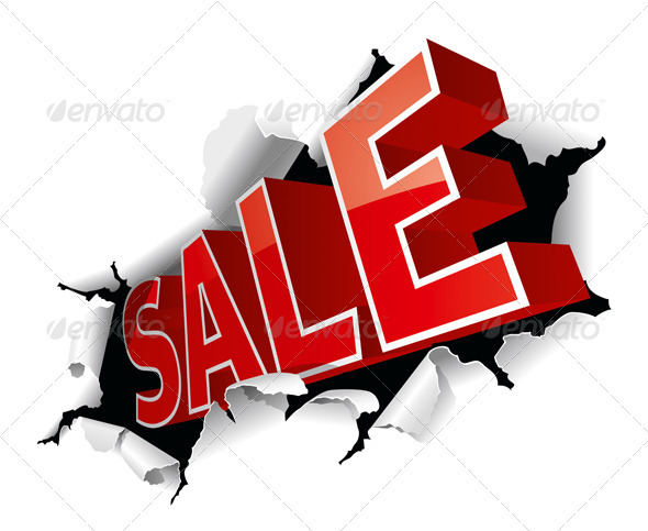 "Sale" Inscription - Concepts Business